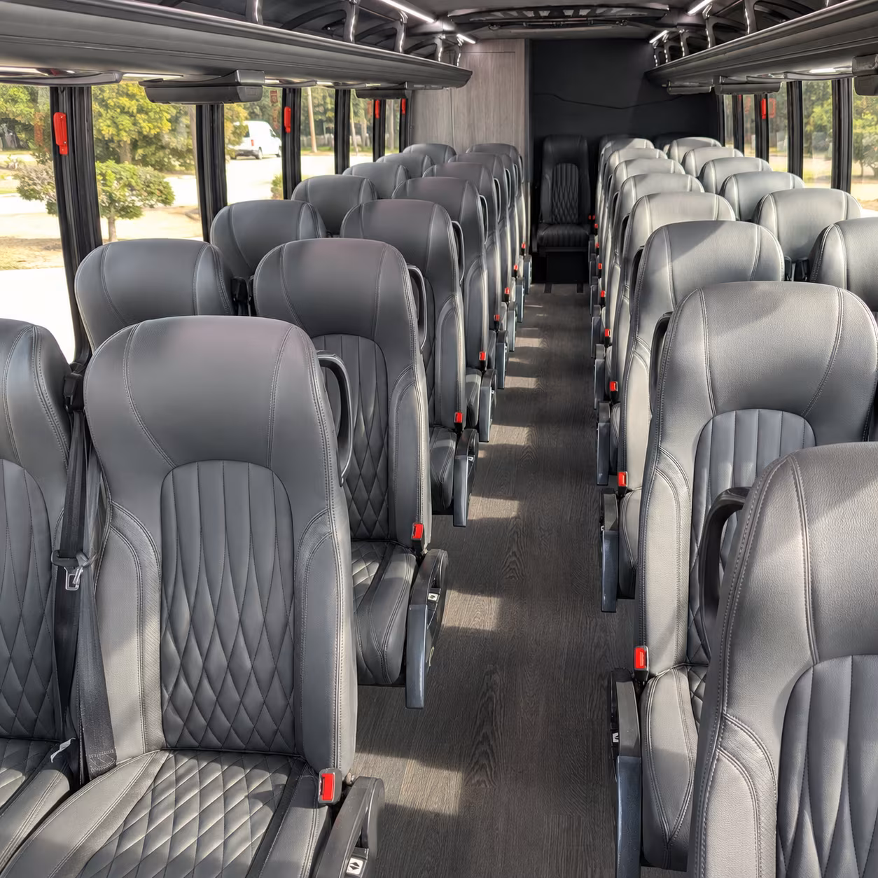 Stockton Airport Shuttle & Transportation party bus exterior