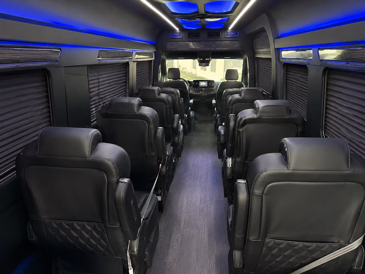 Stockton Airport Shuttle & Transportation party bus exterior