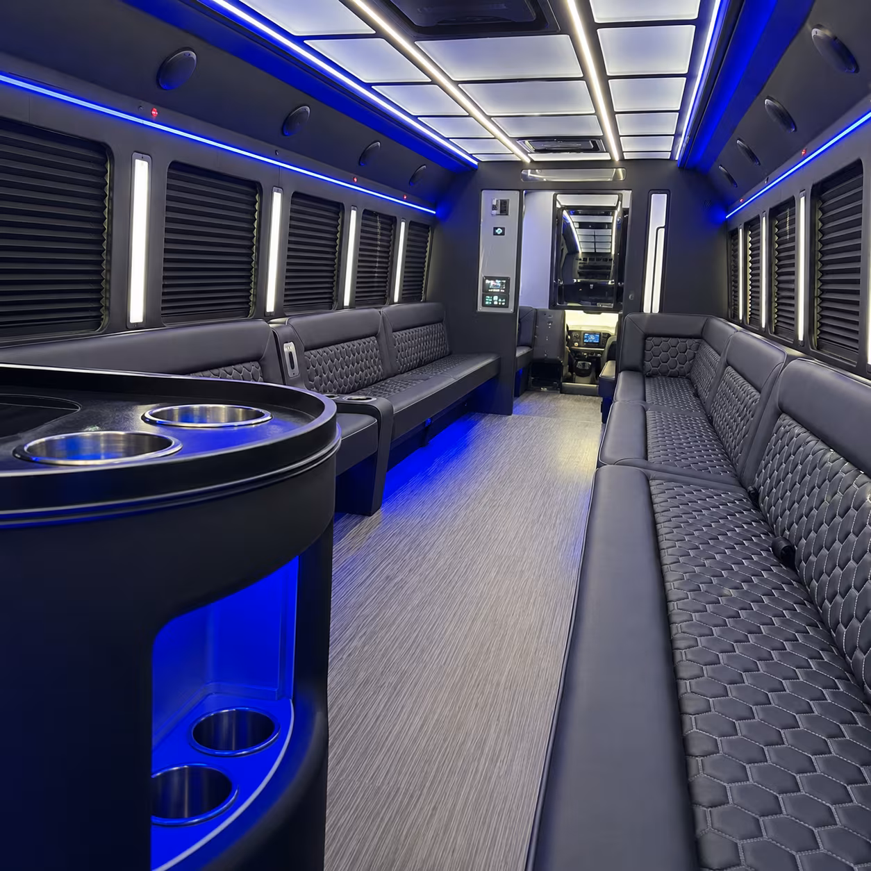 Stockton Concert & Music Festival Transportation party bus exterior