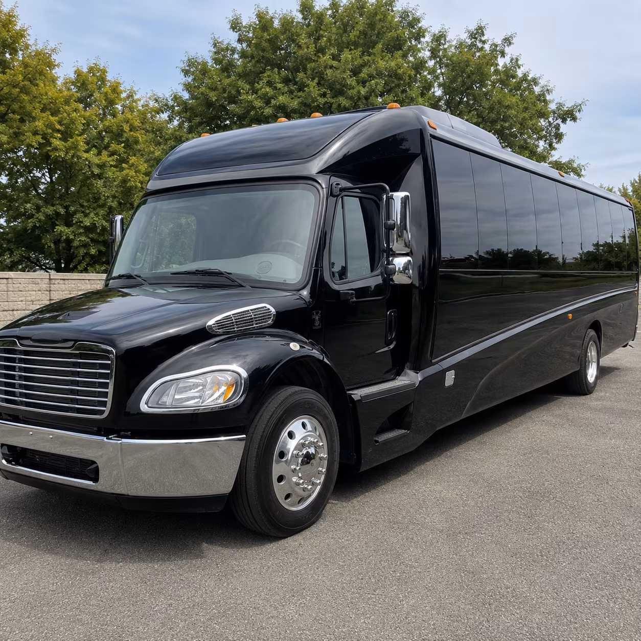 Stockton Corporate Transportation party bus exterior