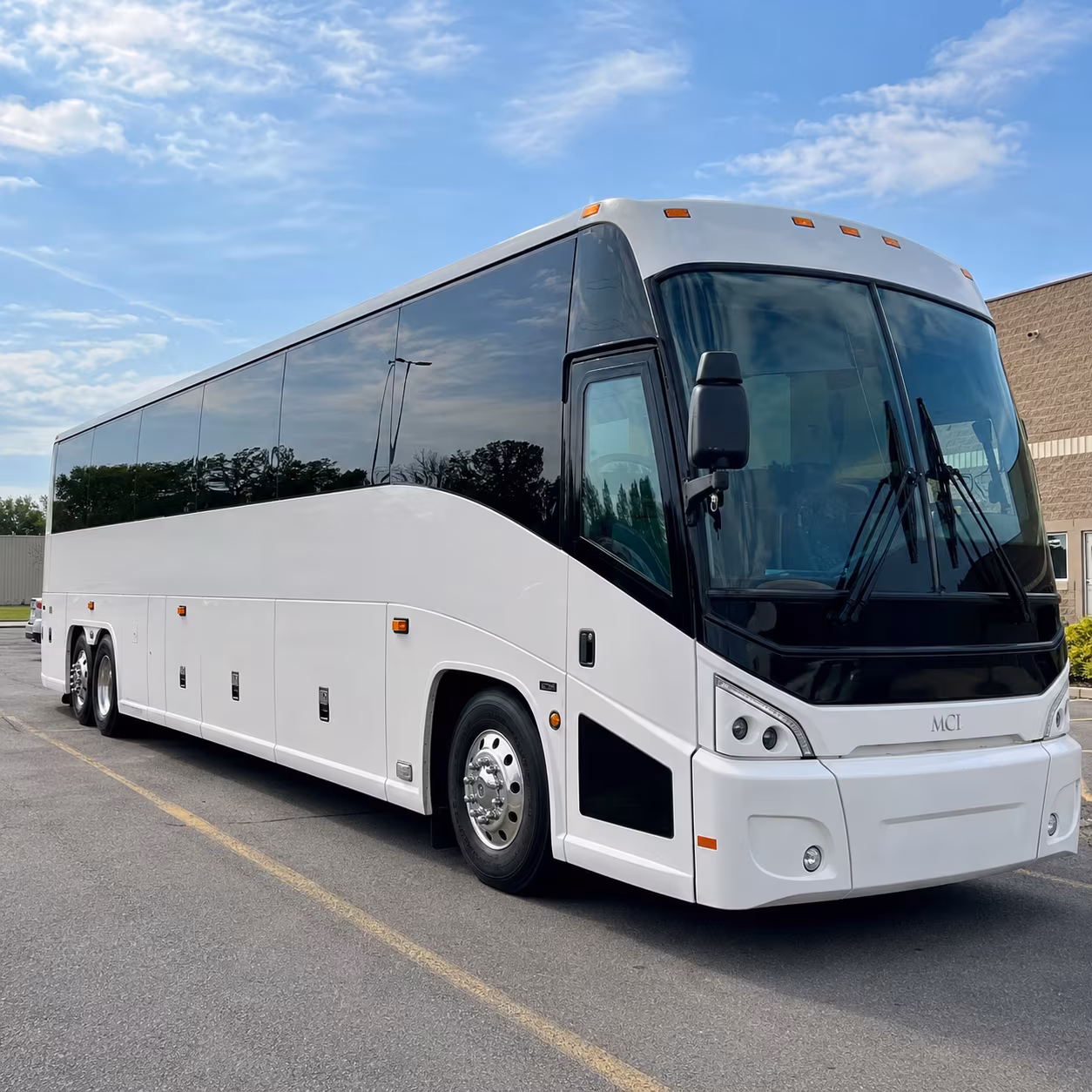 Stockton Corporate Transportation party bus exterior