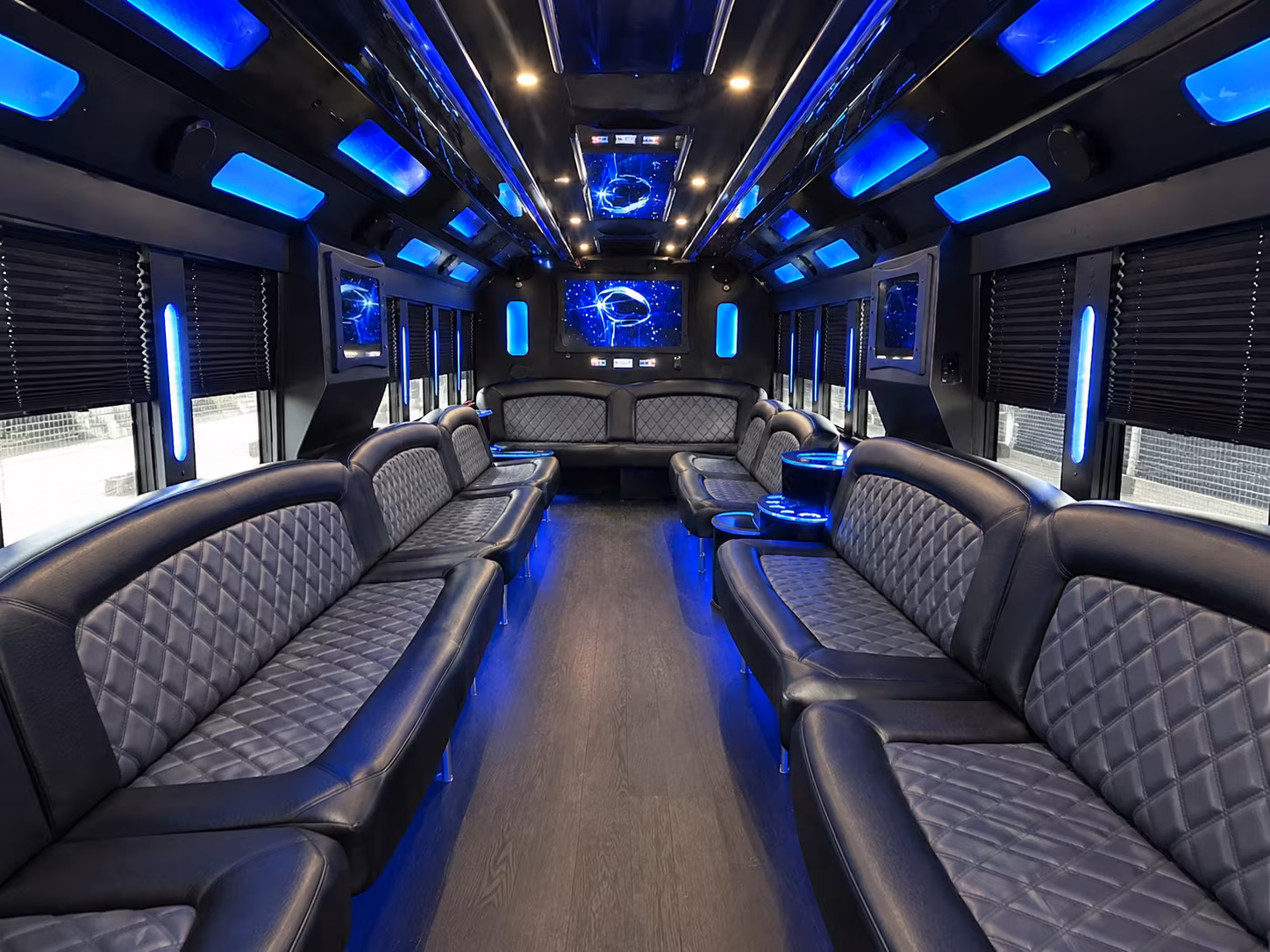 Stockton Prom & Homecoming Transportation party bus exterior