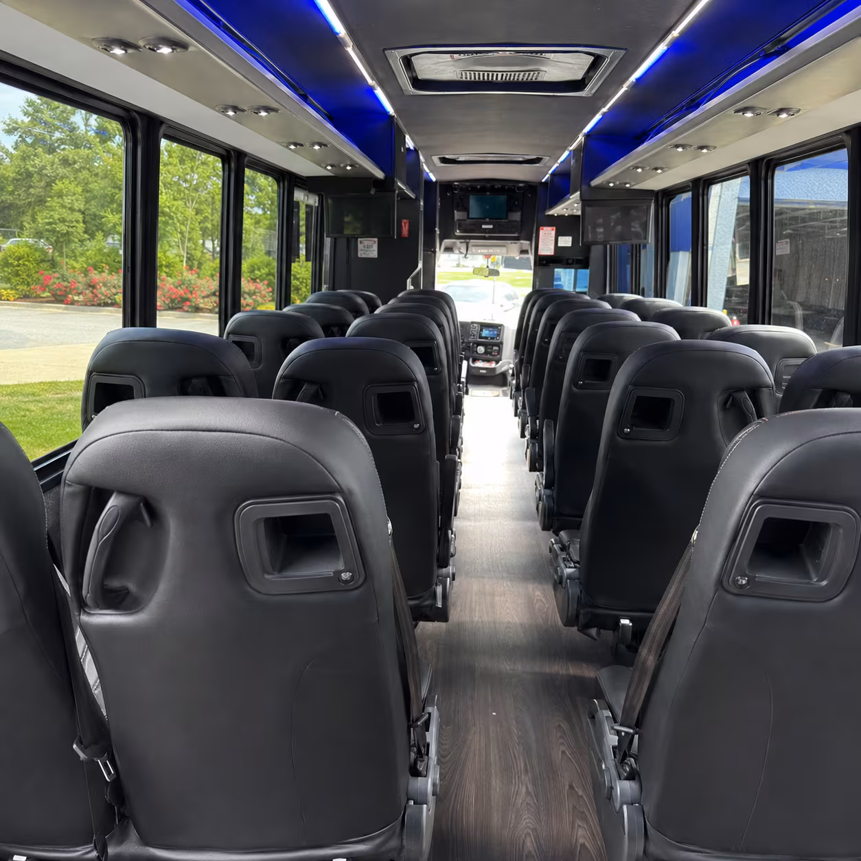 Stockton School Event Transportation party bus exterior