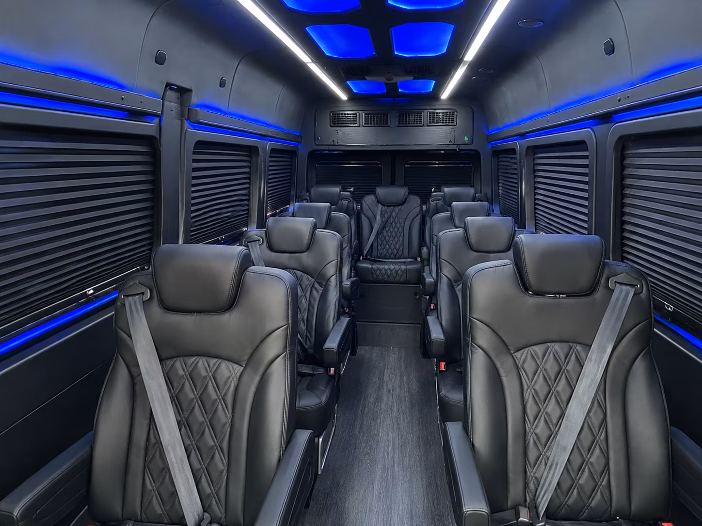 Stockton School Event Transportation party bus exterior