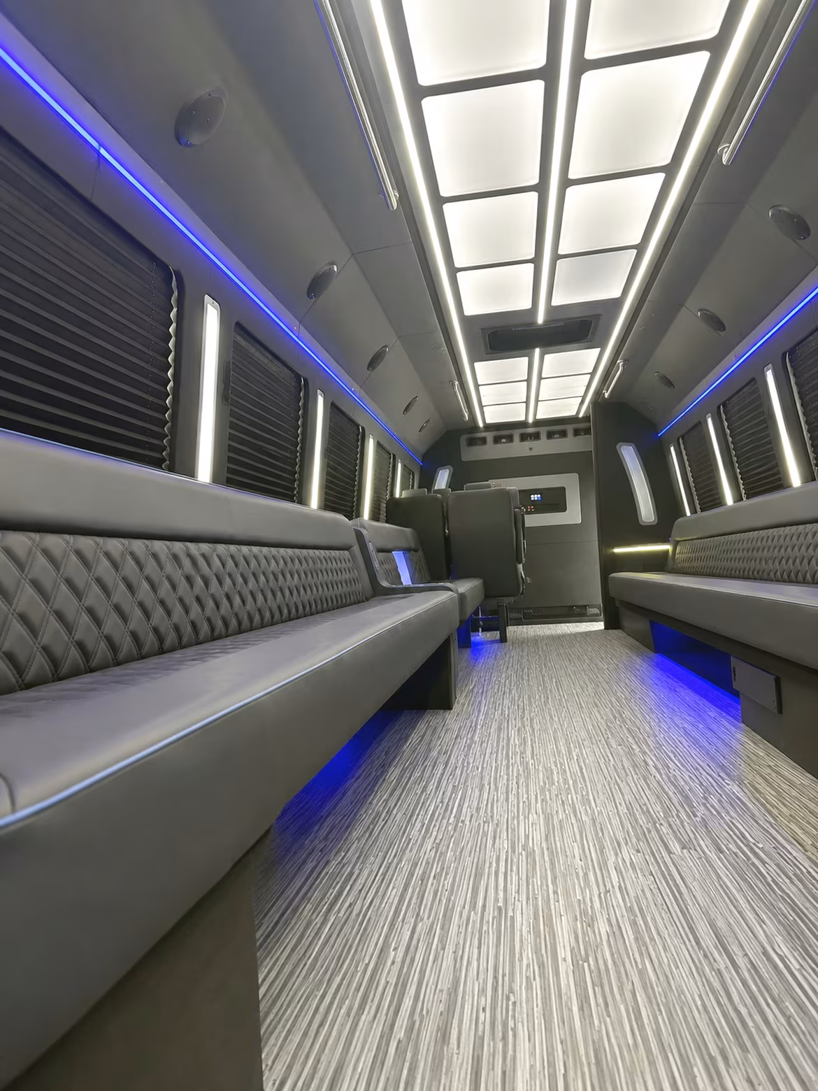 Stockton Wedding Transportation onboard seating