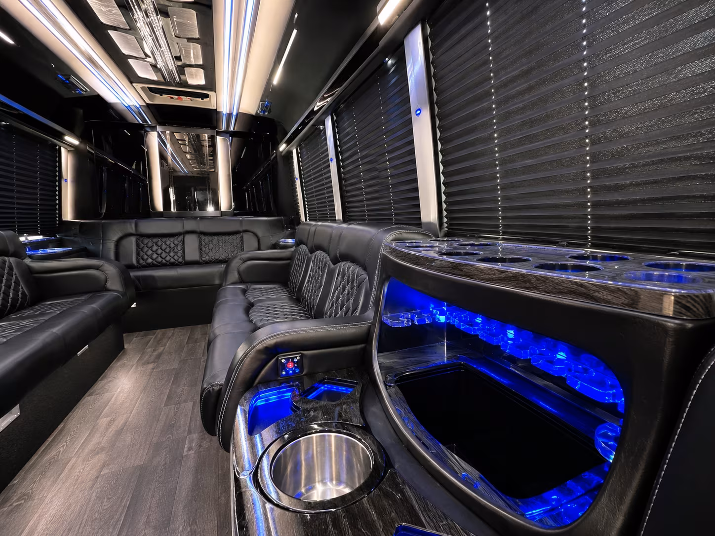 Stockton Winery Tour & Pub Crawl Transportation party bus exterior