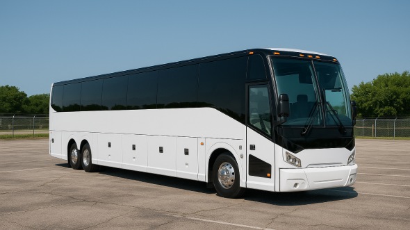 Exterior of Charter Bus Company Stockton's 40 Passenger Charter Bus in Stockton