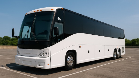 Exterior of Charter Bus Company Fairfield's 40 Passenger Party Bus in Fairfield
