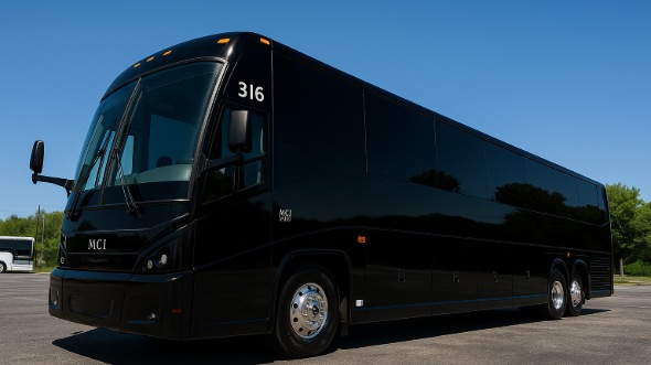 Exterior of Charter Bus Company Vacaville's 40 Passenger Party Bus in Vacaville