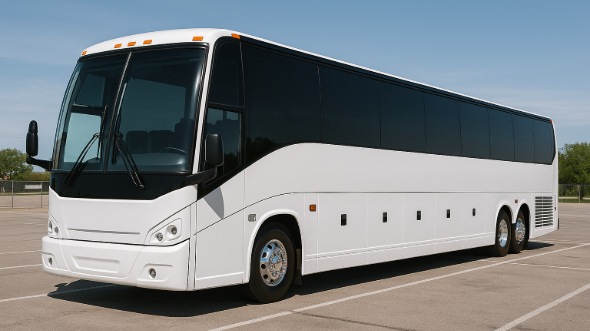 Exterior of Charter Bus Company Fairfield's 50 Passenger Party Bus in Fairfield