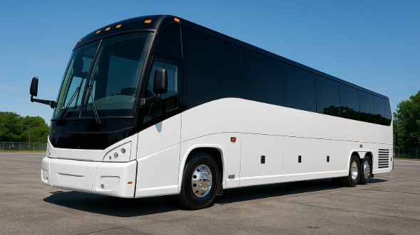 Exterior of Stockton Party Bus Company's 50 Passenger Party Bus in Stockton