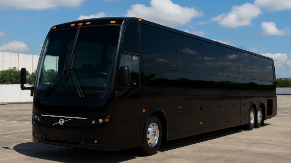 Exterior of Charter Bus Company Stockton's 51 Passenger Charter Bus in Stockton